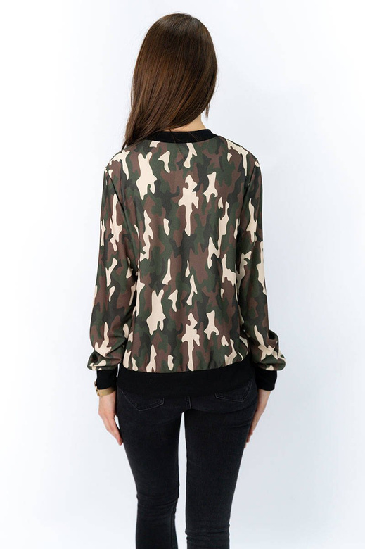 Cienka bluza typu bomber moro (261/1art)