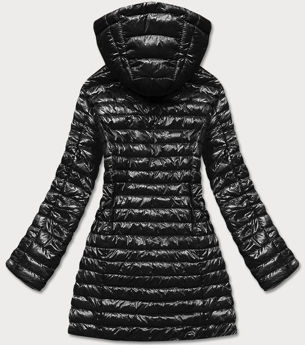 DWUSTRONNA KURTKA DAMSKA PIKOWANA CZARNA (PC-7502-1)