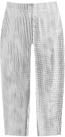 BŁYSZCZĄCE LEGGINSY W GEOMETRYCZNY WZÓR BIAŁE (334/1ART)