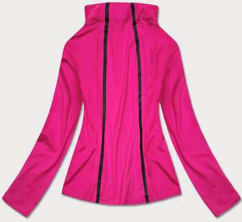 Bluza damska z niską stójką różowa (hh020-51)