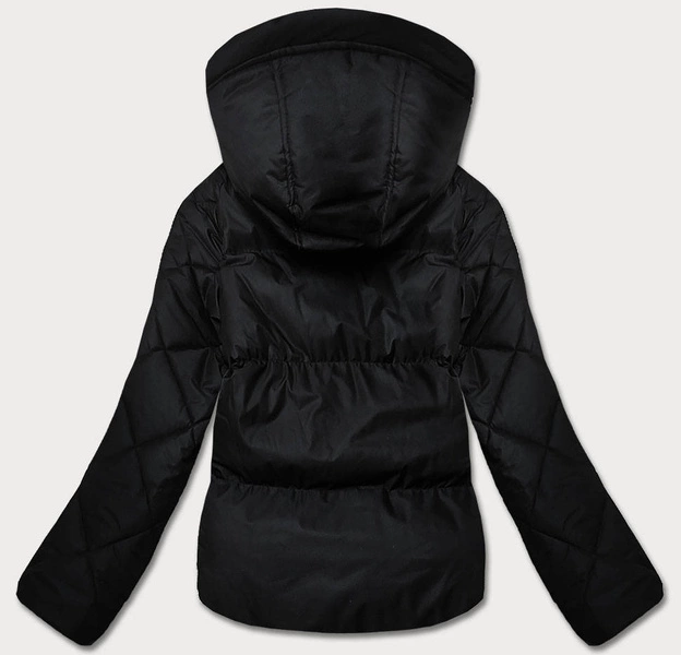 Przejściowa kurtka z pikowanymi rękawami czarna (5M3113-392)