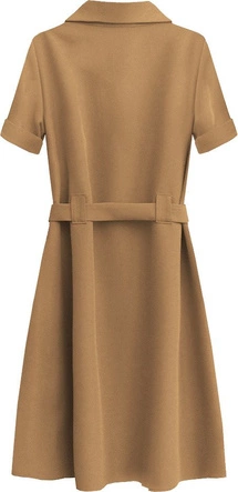 SUKIENKA Z GUZIKAMI I PASKIEM KARMELOWA (292ART)