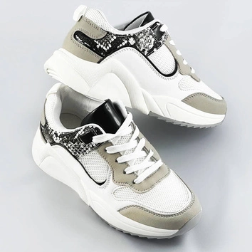 Sportowe buty damskie białe (6348)