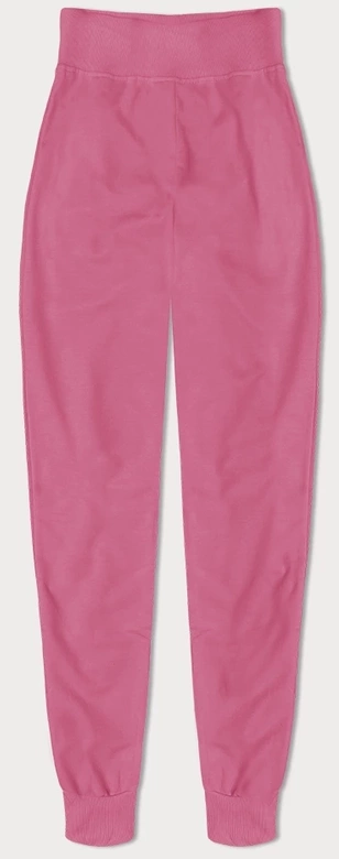 Cienkie spodnie dresowe brudny różowy (CK03-19)