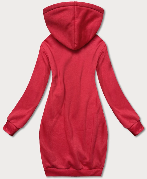 Długa bluza dresowa czerwona (YS10005-18)