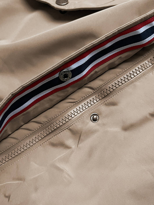 Zimowa parka damska na futerku beżowa (can-579big)