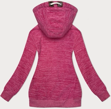 Rozpinana bluza polarowa różowy melanż (2310)