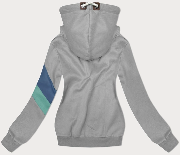 Damska bluza z kapturem szara (2301)