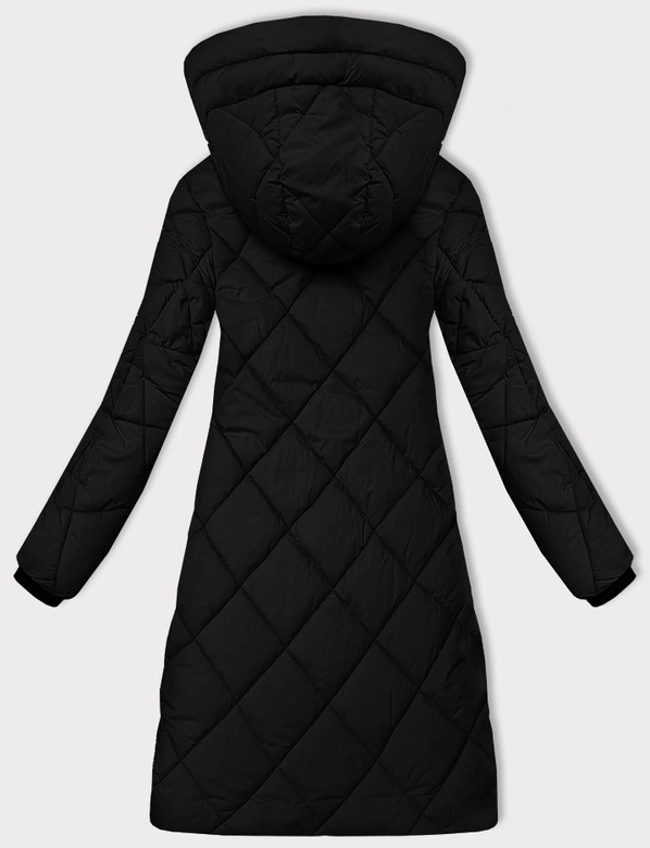 Przejściowa kurtka damska z kapturem Libland czarna (LD-7735)