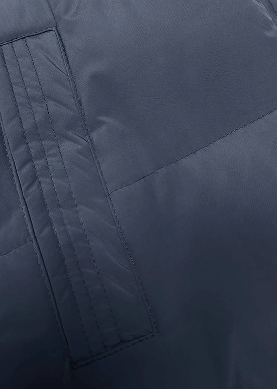 Gruba kamizelka damska granatowa (23-008)