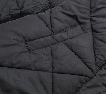 Dwustronna zimowa kurtka damska żółto-czarna  (m-136)