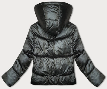 Puchowa krótka kurtka zimowa army (B8193-11)