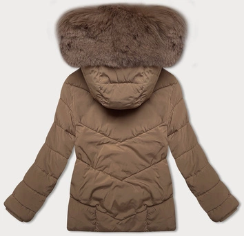 Luźna przejściowa kurtka damska bombka J Style ciemny beżowy (16M9181-84)