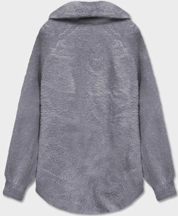 Krótka narzutka alpaka szara (CJ65)