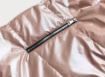 Rozkloszowany dwustronny bezrękawnik damski beżowy (b8005-51)