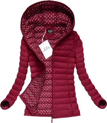 PIKOWANA KURTKA CZERWONA (7115BIG)