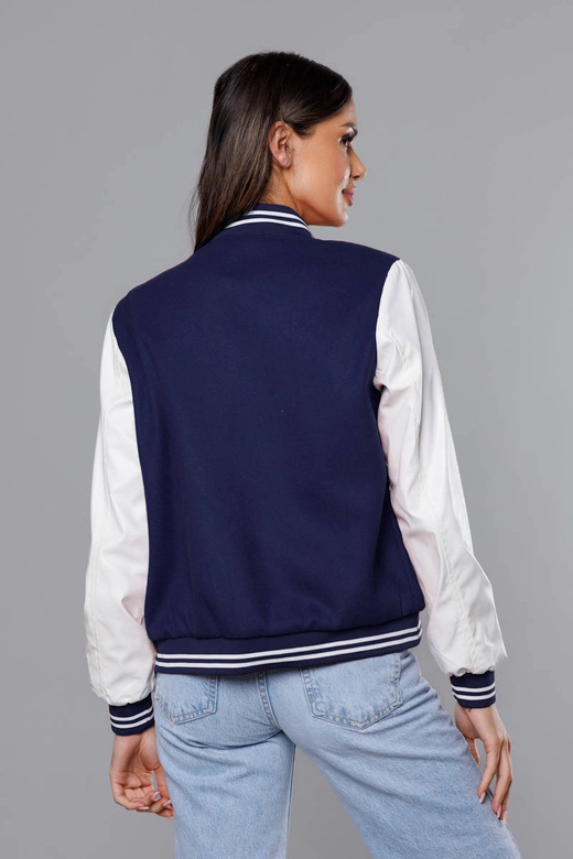 Kurtka damska bomber granatowa (16M9067-215)