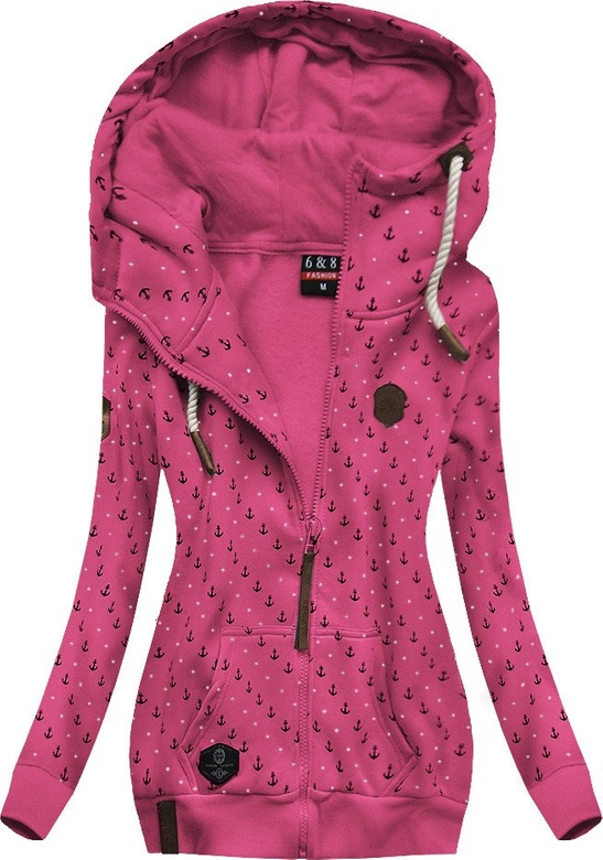 CIEPŁA BLUZA Z KAPTUREM RÓŻOWA (1914)