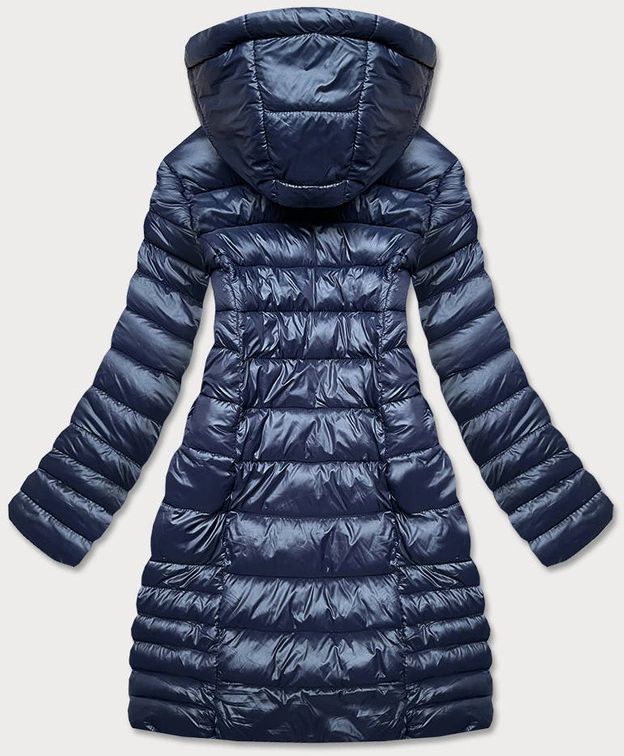 LEKKA PIKOWANA KURTKA ZIMOWA DAMSKA GRANATOWA (Z2780-2)