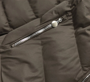 Krótka zimowa kurtka damska army (5m725-136)