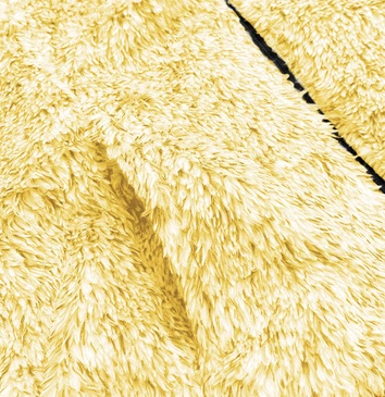 Pluszowa damska bluza melanż żółta (HH009-26)