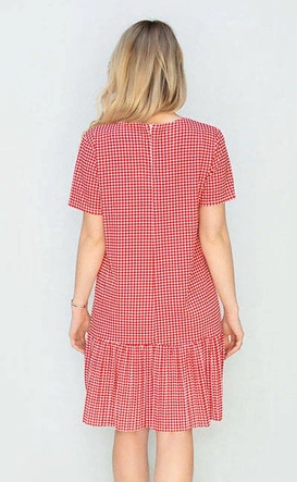 SUKIENKA W PEPITKĘ CZERWONO-BIAŁA (363ART)