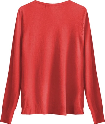 SWETEREK ZE ZDOBIENIAMI CZERWONY (X1540X)