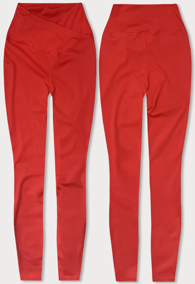 Damskie legginsy lycra czerwone (XL001-5)