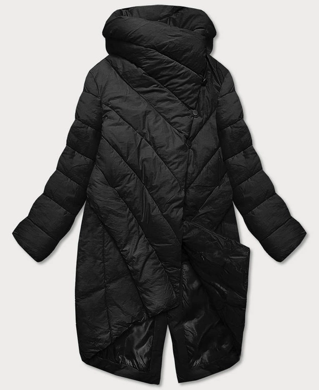 KURTKA DAMSKA OVERSIZE CZARNA (1551)