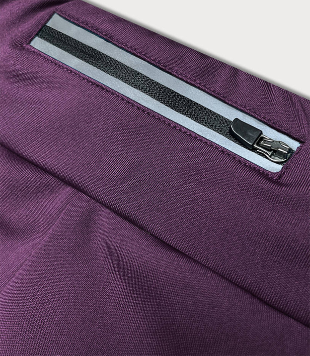 Legginsy treningowe damskie ciemny fiolet (54350)