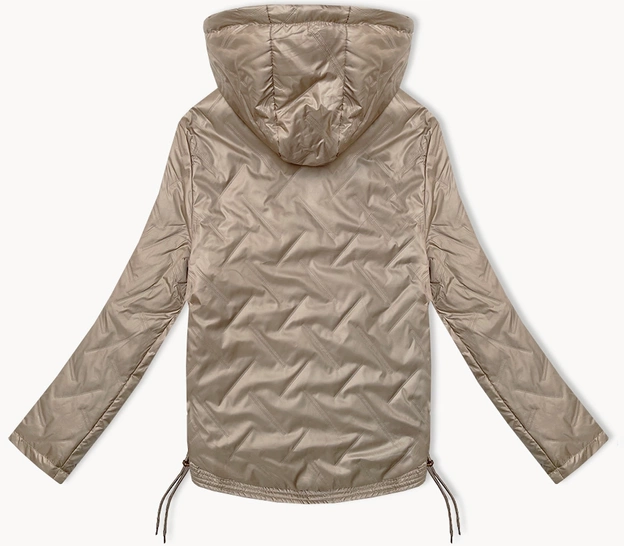 Damska kurtka ze ściąganymi bokami S'West ciemny beżowy (B8360-12)