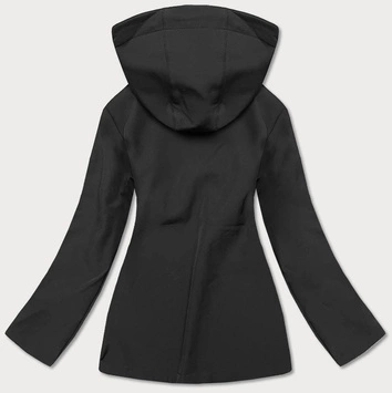 DAMSKA KURTKA NA POLARZE CZARNA (HD183-1)