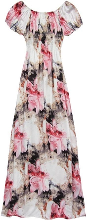 SUKIENKA Z ODKRYTYMI RAMIONAMI CZERWONO-RÓŻOWA (71024#)