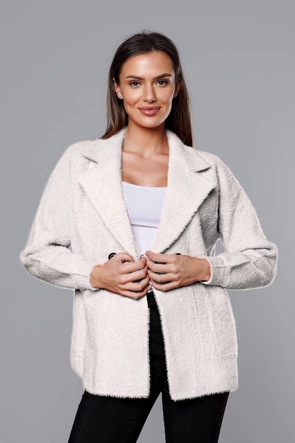 Krótka narzutka alpaka śmietana (CJ65)