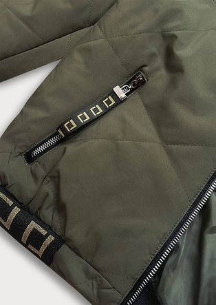 Damska kurtka bomberka khaki (b8098-11)