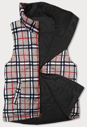 Dwustronna kamizelka damska czarna (2383)