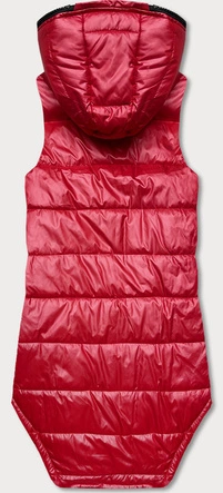 Kamizelka z geometrycznym dołem czerwona (B0122-4)