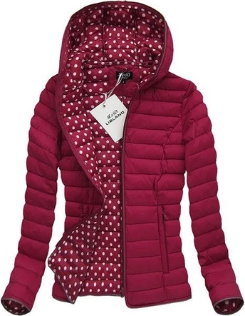 KURTKA PIKOWANA BORDOWA (7105)