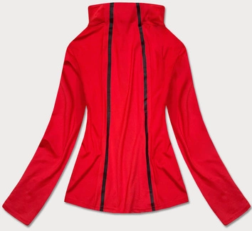 Bluza damska z niską stójką czerwona (hh020-05)