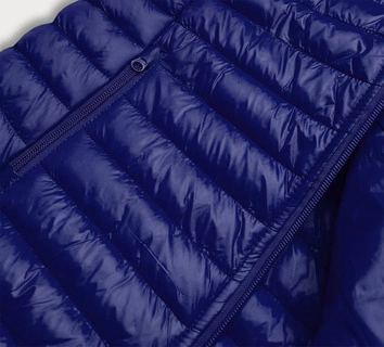 Krótka kamizelka pikowana damska granatowa (5m702-215)