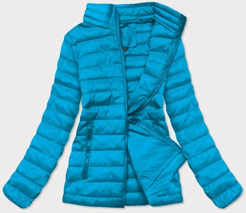 Lekka pikowana kurtka damska niebieska (20311-243)