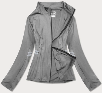 Damska bluza ze stójką szara (20319)