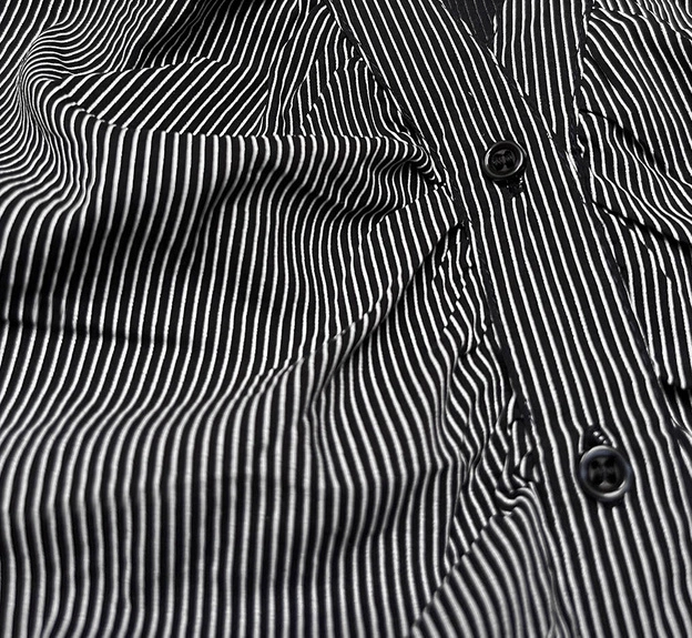 Bluzka z krótkim rękawem granatowa w paski (SST16222D)