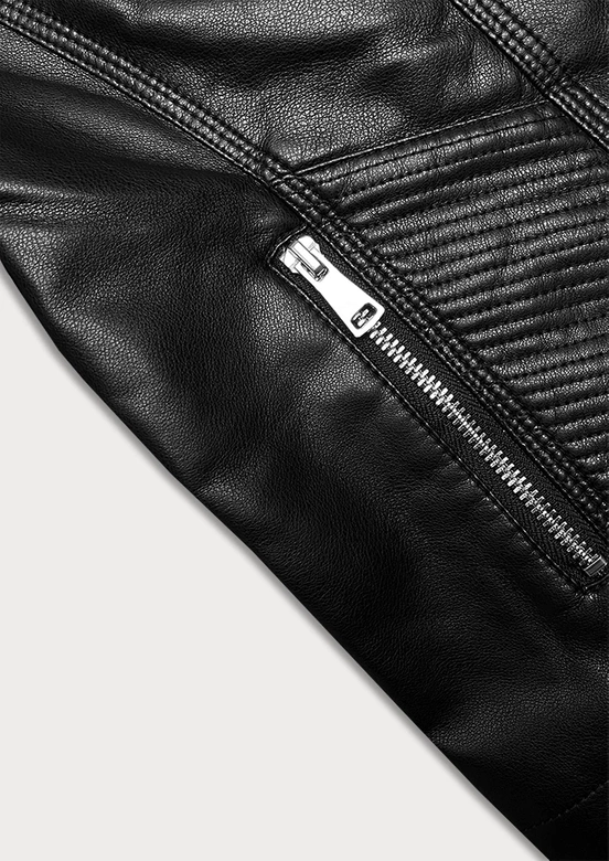 Ramoneska damska ze stójką J Style czarna (11Z8111)