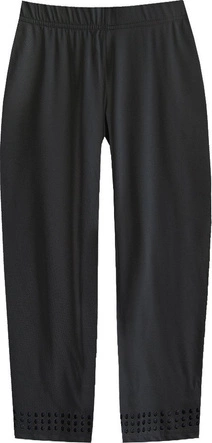 BŁYSZCZĄCE LEGGINSY Z DŻETAMI CZARNE (330ART)