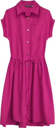 SUKIENKA KOSZULOWA AMARANTOWA (339ART)