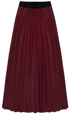 PLISOWANA SPÓDNICA MAXI BORDOWA (135ART)