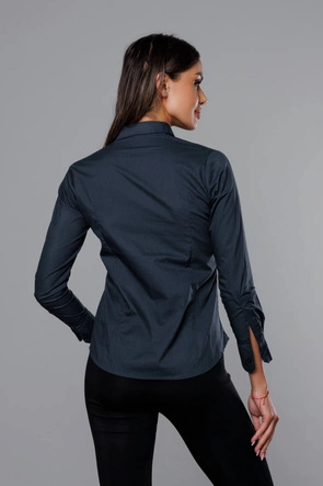 Klasyczna koszula damska granatowa (HH039-4)