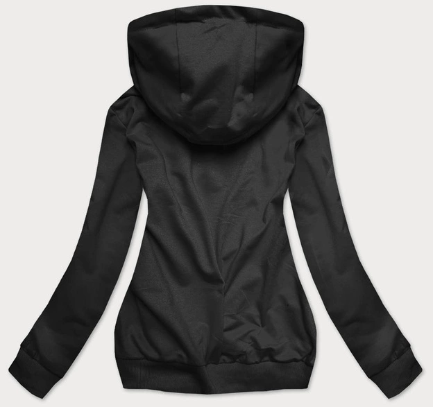 Cienka bluza dresowa damska czarna (20002)