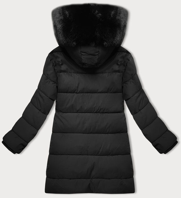 Zimowa kurtka damska z kapturem J Style czarny (16M9192-392)